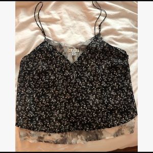 Urban Outfitters Floral Printed Chiffon Tank